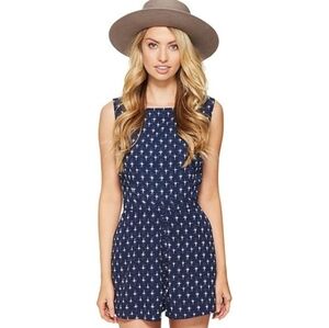 BB Dakota Noeli Star Print Navy‎ Romper Size: 4
